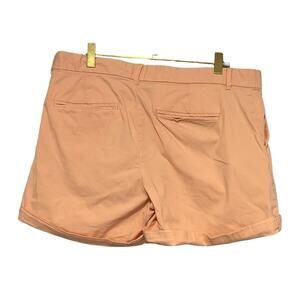 Old Navy Cotton Chino Shorts Coral Pleated Size 10